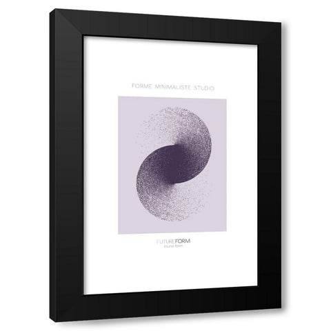 Future Form II Black Modern Wood Framed Art Print with Double Matting by Incado