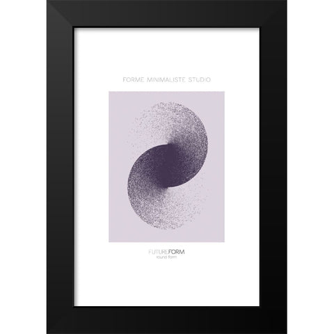 Future Form II Black Modern Wood Framed Art Print by Incado