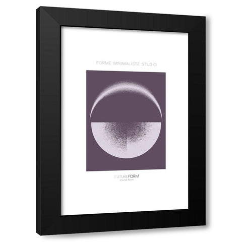 Future Form III Black Modern Wood Framed Art Print by Incado