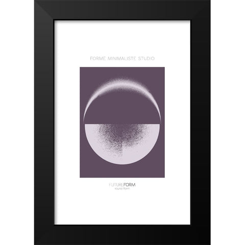 Future Form III Black Modern Wood Framed Art Print by Incado