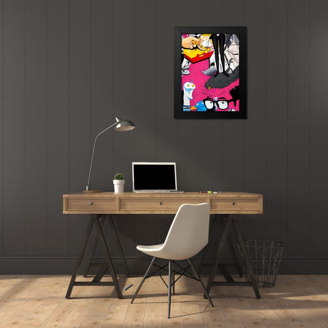Sheaâ‚¬Âs Got the Look Black Modern Wood Framed Art Print by Colourblind Suicide