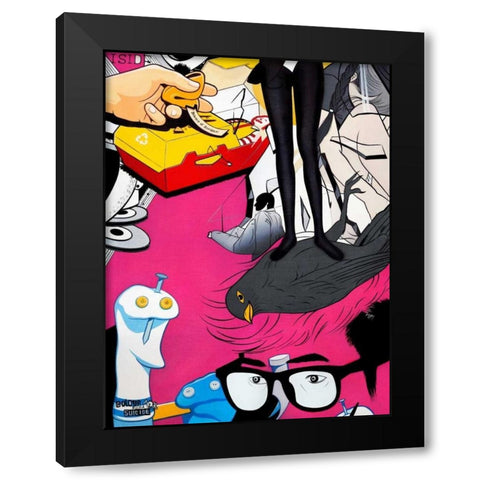 Sheaâ‚¬Âs Got the Look Black Modern Wood Framed Art Print by Colourblind Suicide