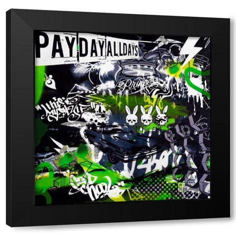 Chrysler View Black Modern Wood Framed Art Print with Double Matting by Colourblind Suicide