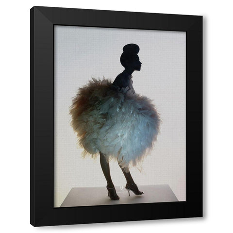Bluemingo Black Modern Wood Framed Art Print by Incado