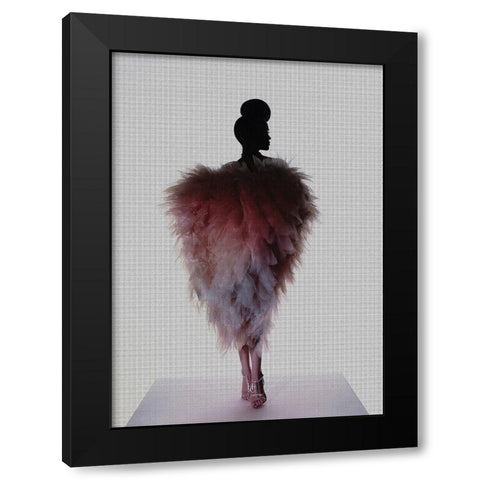 Pinklingo Black Modern Wood Framed Art Print with Double Matting by Incado