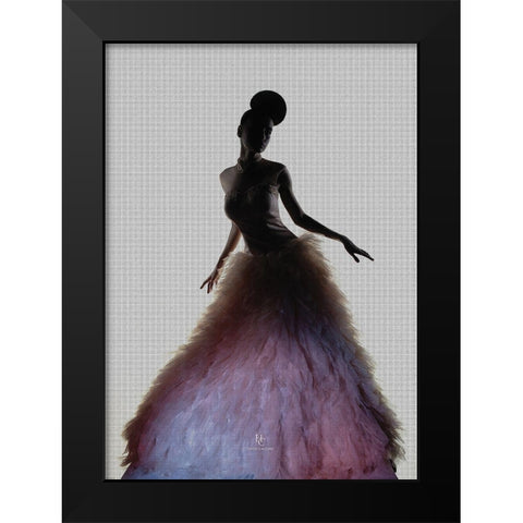 Purmingo Black Modern Wood Framed Art Print by Incado