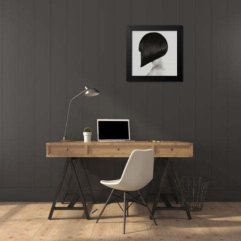 Sharp Black Modern Wood Framed Art Print by Incado