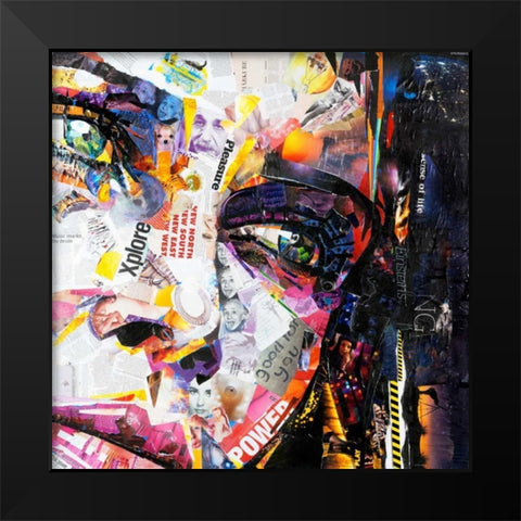 Fashion Black Modern Wood Framed Art Print by Grey, James