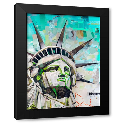 Freedom Black Modern Wood Framed Art Print with Double Matting by Grey, James