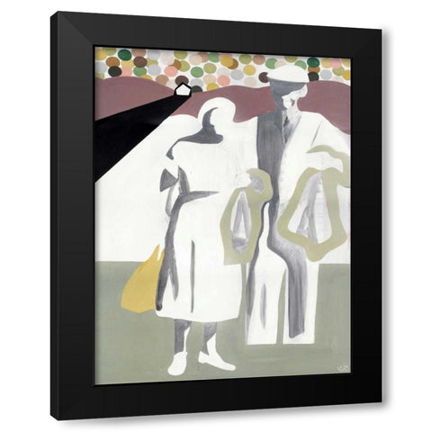 The Journey Black Modern Wood Framed Art Print by Olesen, Nicolai Kubel