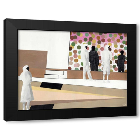 The Gallery Black Modern Wood Framed Art Print by Olesen, Nicolai Kubel