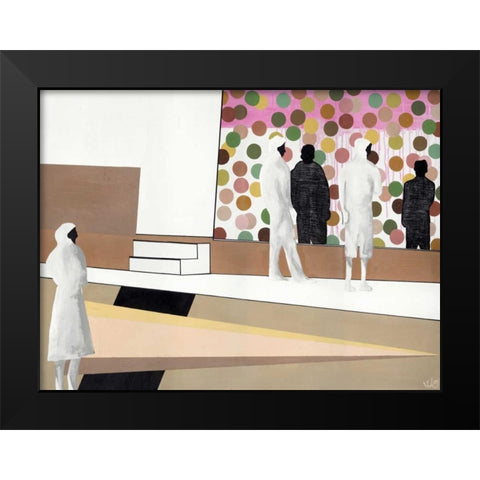 The Gallery Black Modern Wood Framed Art Print by Olesen, Nicolai Kubel