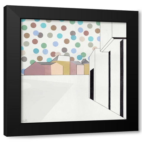 Perspektive I Black Modern Wood Framed Art Print by Olesen, Nicolai Kubel