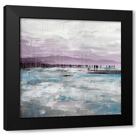Beach I Black Modern Wood Framed Art Print with Double Matting by Summer, Clara