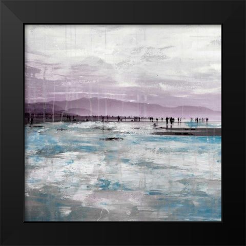 Beach I Black Modern Wood Framed Art Print by Summer, Clara