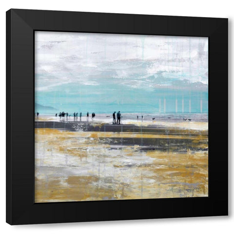Beach III Black Modern Wood Framed Art Print with Double Matting by Summer, Clara