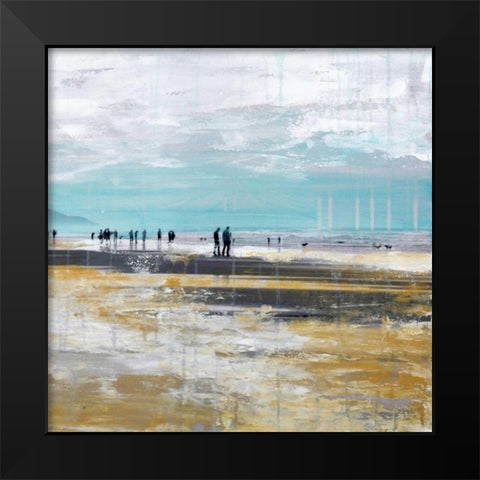 Beach III Black Modern Wood Framed Art Print by Summer, Clara