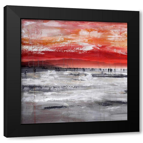 Beach IV Black Modern Wood Framed Art Print by Summer, Clara