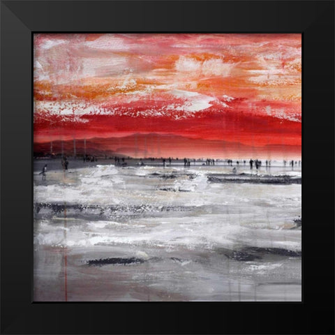 Beach IV Black Modern Wood Framed Art Print by Summer, Clara