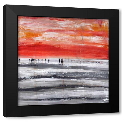 Beach IV Black Modern Wood Framed Art Print by Summer, Clara