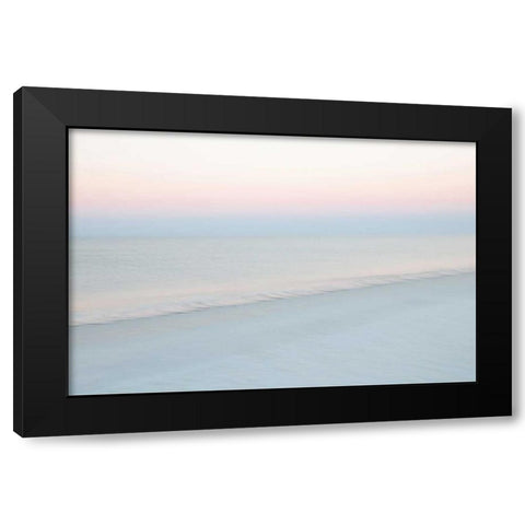 Crescent Beach #9 Black Modern Wood Framed Art Print with Double Matting by Juracek, John