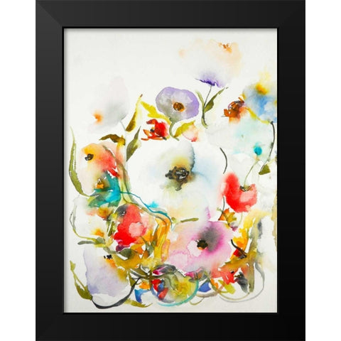 Gardenia 14 Black Modern Wood Framed Art Print by Johannesson, Karin