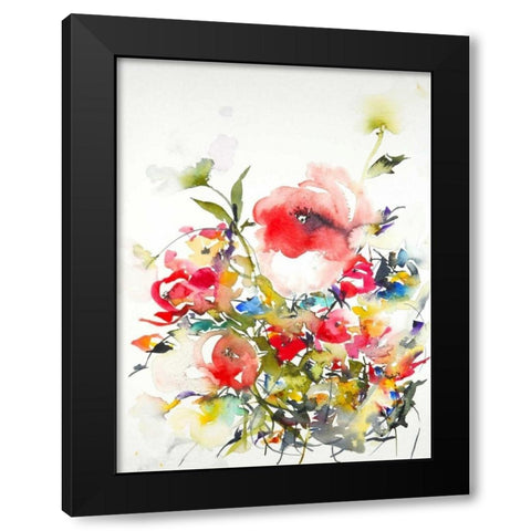 Summer Garden One Black Modern Wood Framed Art Print with Double Matting by Johannesson, Karin