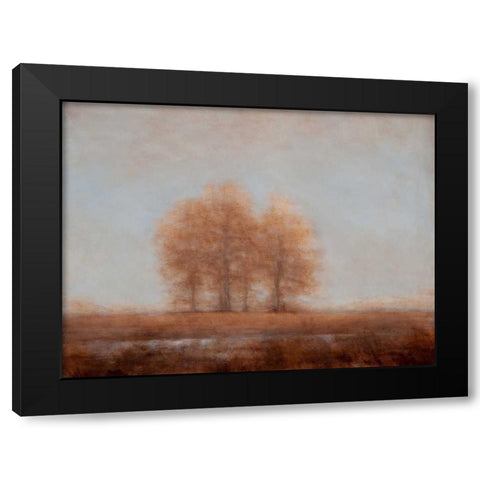 Together Black Modern Wood Framed Art Print with Double Matting by Johns, Dana