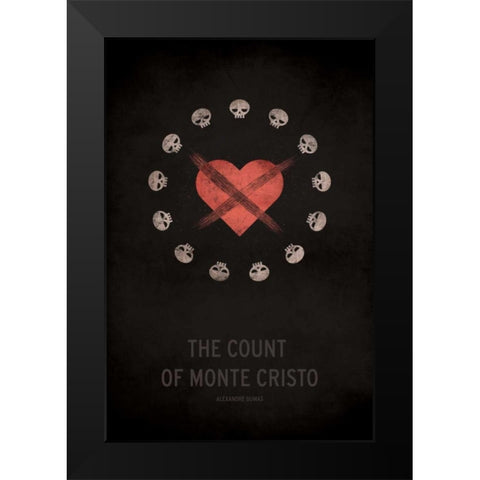 The Count of Monte Cristo Black Modern Wood Framed Art Print by Jackson, Christian
