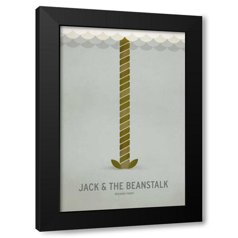 Jack and The Beanstalk Black Modern Wood Framed Art Print with Double Matting by Jackson, Christian