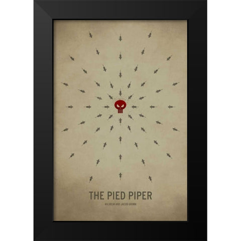 Pied Piper Black Modern Wood Framed Art Print by Jackson, Christian