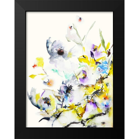 Summer Garden V Black Modern Wood Framed Art Print by Johannesson, Karin