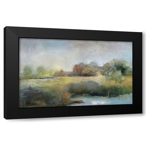 A Chill in the Air Black Modern Wood Framed Art Print by Jennings, J Austin
