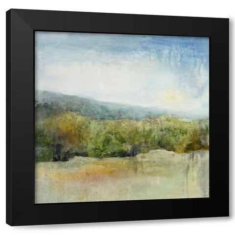 October Mountain Black Modern Wood Framed Art Print with Double Matting by Jennings, J Austin
