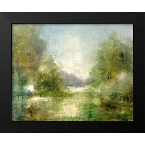Our Sunday Hike Black Modern Wood Framed Art Print by Jennings, J Austin