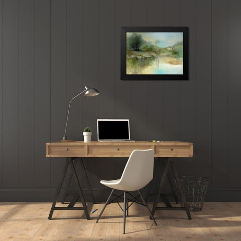 The Lazy Day Black Modern Wood Framed Art Print by Jennings, J Austin