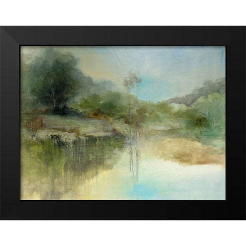 The Lazy Day Black Modern Wood Framed Art Print by Jennings, J Austin