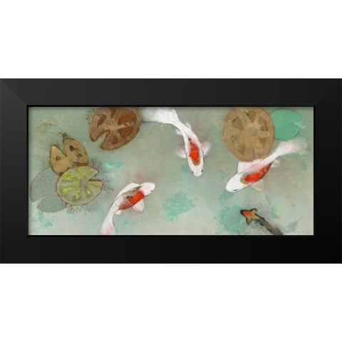 Floating Motion III Black Modern Wood Framed Art Print by Koury, Aleah