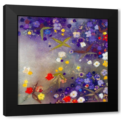 Gardens in the Mist X Black Modern Wood Framed Art Print by Koury, Aleah