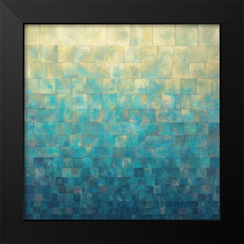 Cascade Black Modern Wood Framed Art Print by Kroner, Janelle