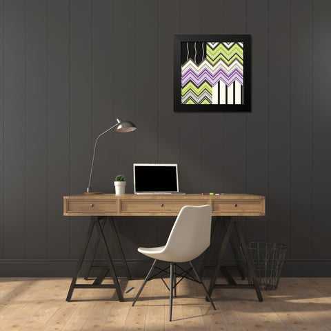 Jazzed 1 Black Modern Wood Framed Art Print by Kroner, Janelle