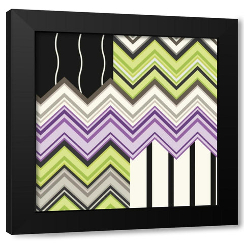 Jazzed 1 Black Modern Wood Framed Art Print by Kroner, Janelle