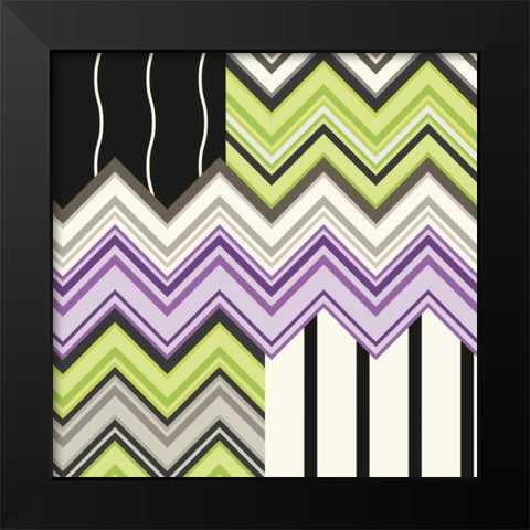 Jazzed 1 Black Modern Wood Framed Art Print by Kroner, Janelle