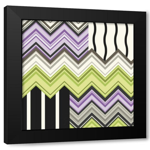 Jazzed 2 Black Modern Wood Framed Art Print by Kroner, Janelle