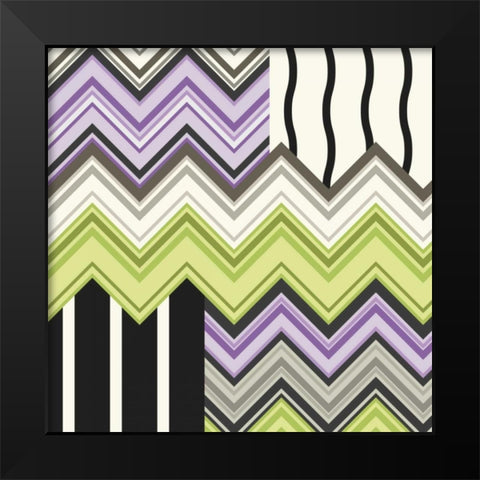 Jazzed 2 Black Modern Wood Framed Art Print by Kroner, Janelle
