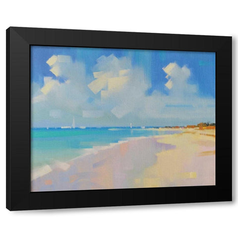 Playa 8 Black Modern Wood Framed Art Print with Double Matting by Krioutchkov, Alex Hook