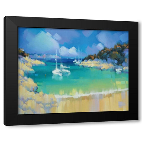 Cala Llombards IV Black Modern Wood Framed Art Print with Double Matting by Krioutchkov, Alex Hook