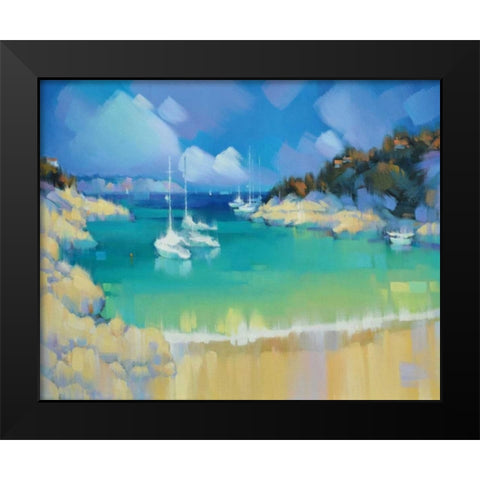 Cala Llombards IV Black Modern Wood Framed Art Print by Krioutchkov, Alex Hook