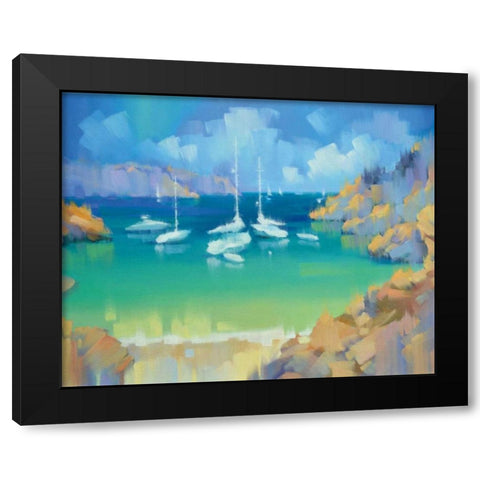 Cala Llombards VI Black Modern Wood Framed Art Print with Double Matting by Krioutchkov, Alex Hook