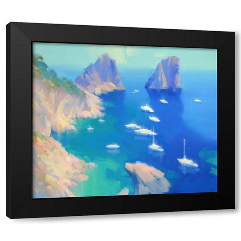 Capri II Black Modern Wood Framed Art Print by Krioutchkov, Alex Hook